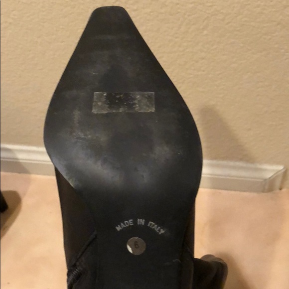 LUISA D’ORIO Italian Leather High Heel Tall Boot - Picture 4 of 9